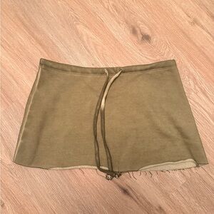 Olive Drawstring Women's Skort